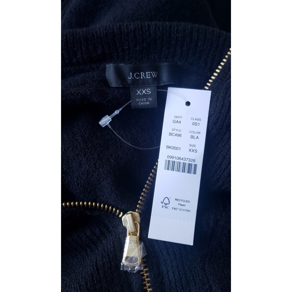 3. J.Crew Half-zip sweater-dress in supersoft yarn - Picture 4 of 6